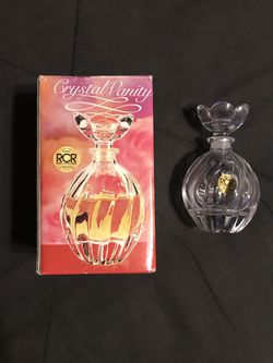 Vintage Royal Crystal Rock New Empty Perfume Bottle with Lid