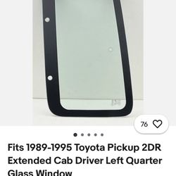 '84-'95 Toyota Extra Can Pickup Rear Wing Windows (2)