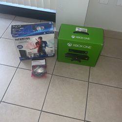 Xbox One and Slim PS3 (regular Slim)