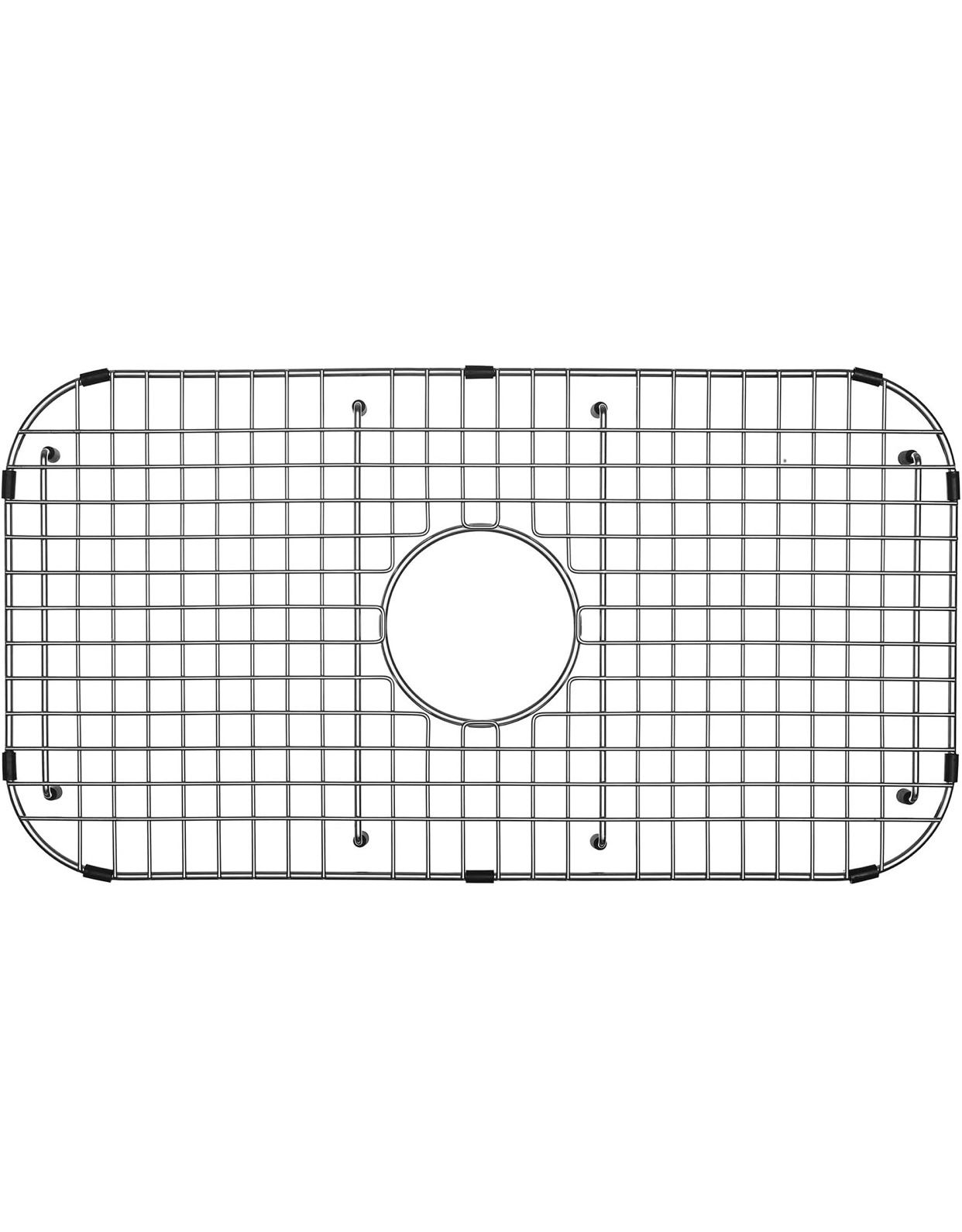 Serene Valley Sink Bottom Grid 27-1/2" x 14-1/4", Centered Drain with Corner Radius 3-1/2", NDG2814C