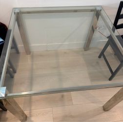glass kitchen table