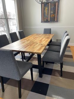 Dining room Table And Eight Chairs