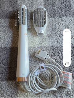 T3 AireBrush Duo Interchangeable Blow Dry Brush | White/Rose Gold