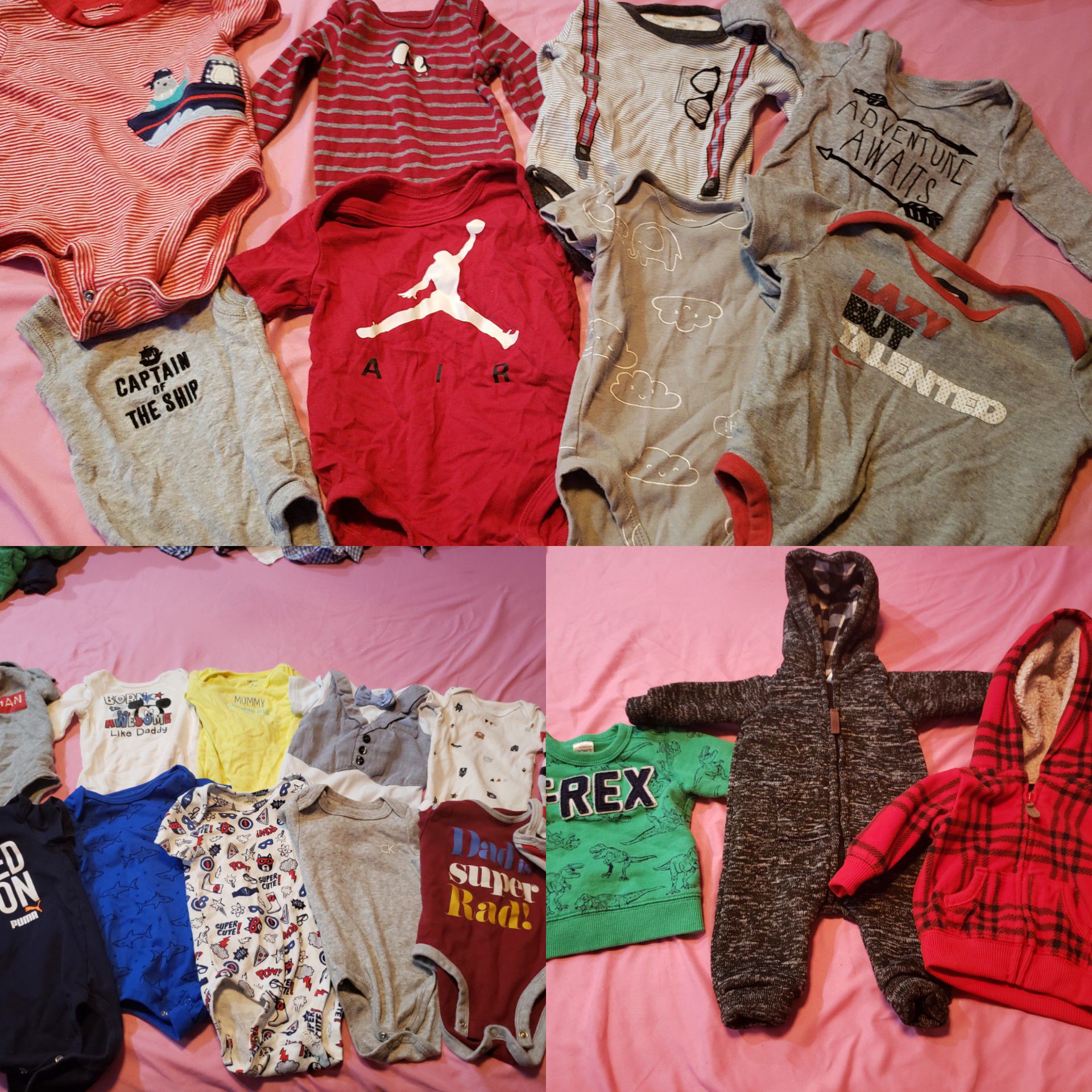 0-6 baby boy clothes lot(FREE)