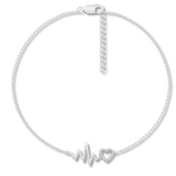 Diamond Heartbeat Anklet from Jared