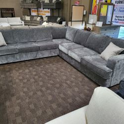 New Big Grey Soft Sectional 