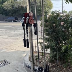 Mikolo 2" x 2" Folding Wall Mounted Squat Rack, 1000 Pounds Capacity Power Rack with Pull Up Bar, J Hooks and Other Attachments, Space-Saving Home Gym