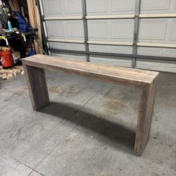 Wood Console Table 