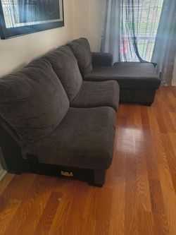 Living room set asking for $100 for all or OBO I can sell separately $50 for 3 tables couch $50 just a little dirty