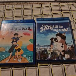 Anime lot / anime Blu ray lot Lu over the wall , satellite girl and milk cow low price good condition