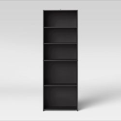 5 Shelf Black