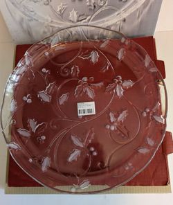 MIKASA Seasons Holly 15 Inch Platter
