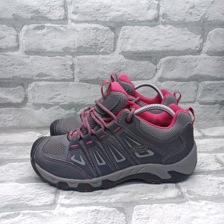 Keen Oakridge Hiking Trail Shoes Womens Size 10 Magnet Rose Boots