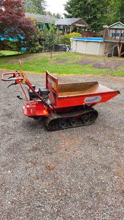 BFP602 Walk-behind Rubber Track Carrier hydraulic dump bed