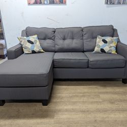 Free Delivery! Grey Contemporary Sectional Couch 