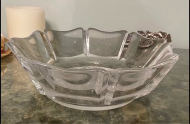 Large Cut Crystal Bowl - Heavy