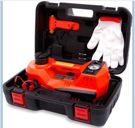 Electric Car Jack 5 Ton 12V Floor Jack with Inflator Pump