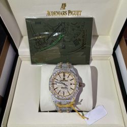 AP MOISSANITE ICED OUT WATCH 🥶 PASSES DIAMOND TESTER ✅📲