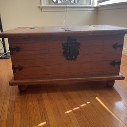 Wooden storage chest