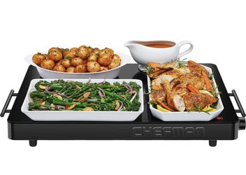 Chefman family size glass top warming tray
