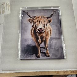 Highland Dairy Farm Cow Metal Sign 