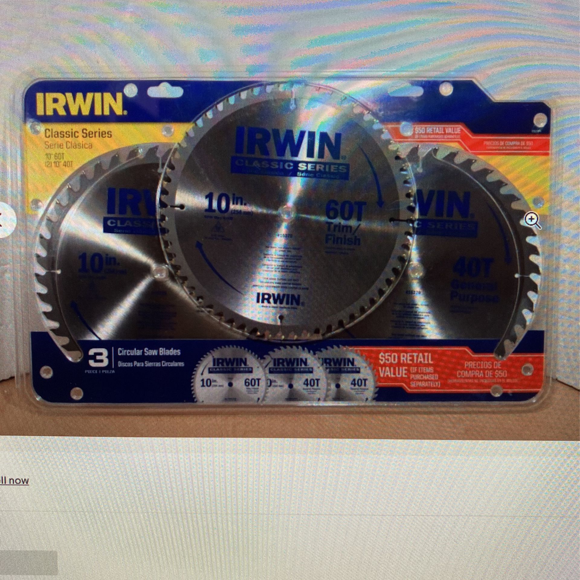 Circular Saw Blades 3 Pack 10 Inch NEW NEW 