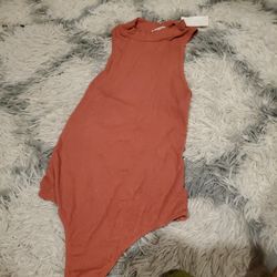 Open Back High Neck Bodysuit 