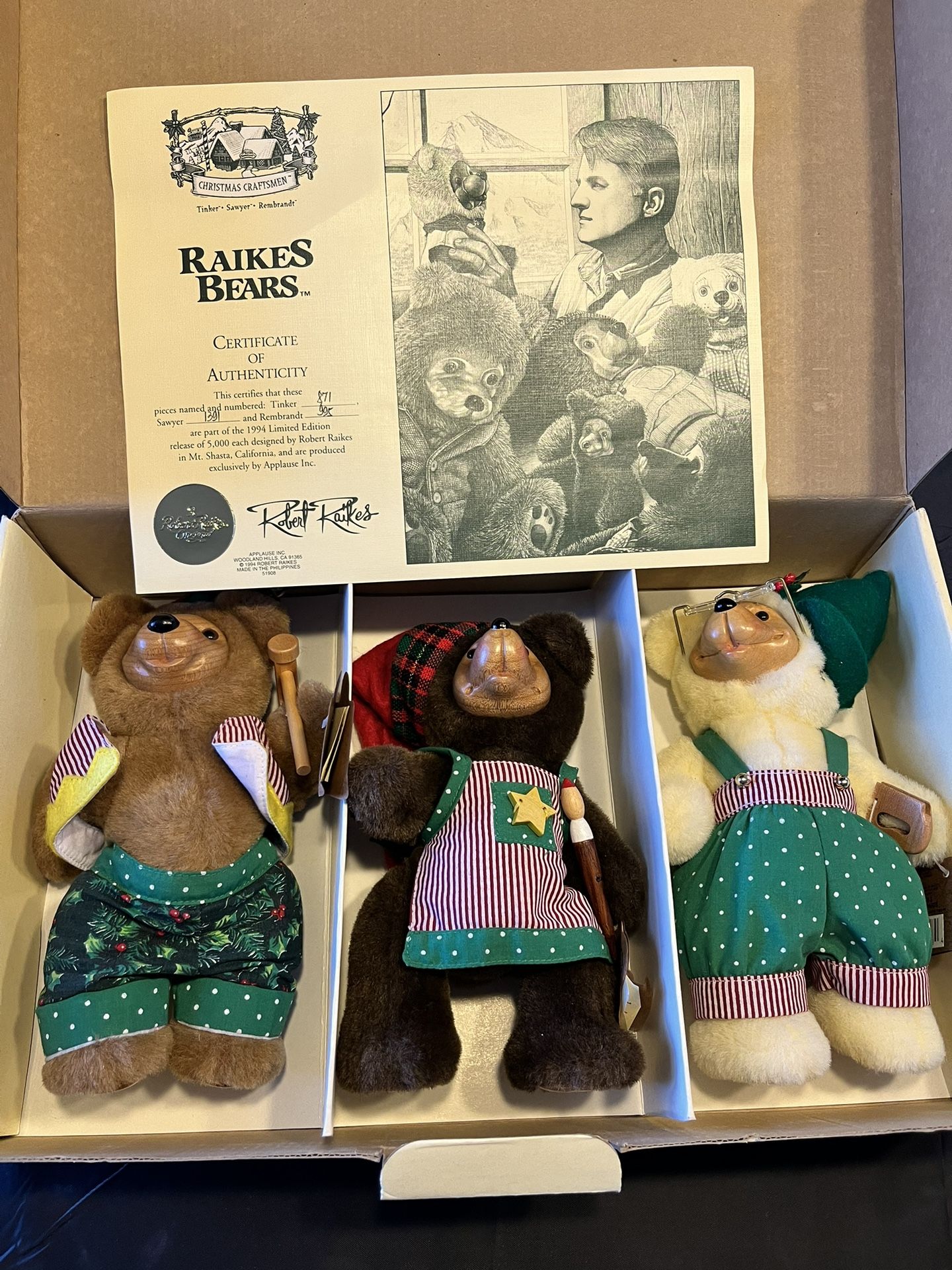 Raikes Bears “Christmas Craftsmen” 1994