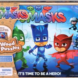  PJ Masks 5 Wood Puzzles Kids 