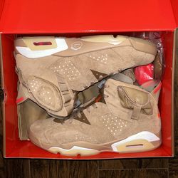 Brand New Jordan 6 Retro “Travis Scott British Khaki” Men’s size 13