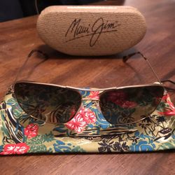 100% Authentic Maui Jim Gold Cook Pines Polarized
