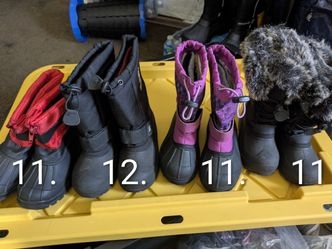 Kids Snow Boots Size 9, 10, 11, 12, 1, 2, 3, 4,
