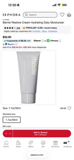 Rhode Barrier Restore Cream
