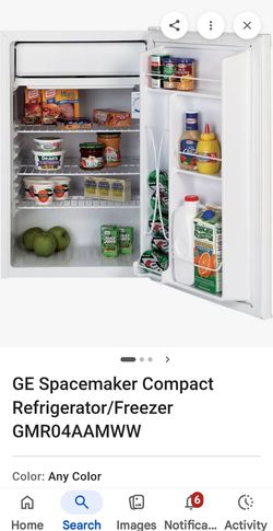GE Spacemaker Compact Refrigerator Freezer