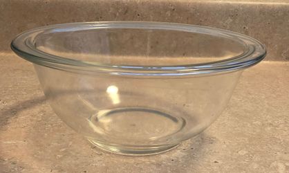 Vintage Pyrex Clear Glass Nesting Mixing Bowl USA #322 Small