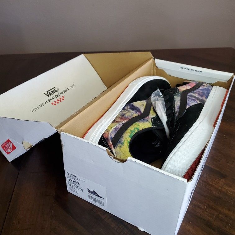 Vans Kyle Walker Tie Dye Terry Black Men Size 13 display picture 3