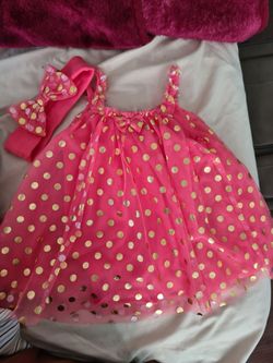 Baby girl dress with headband