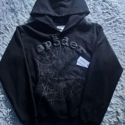 Brand New Spider Worldwide Phantom Web ‘Black’ Hoodie Size S