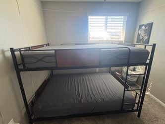 Full Size Top and Bottom Bunk Bed