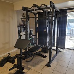 Smith Machine 2001 | Multi-Use Adj Bench | Gym Equipment | Fitness | Squat Rack | Excercise |🔴WEIGHTS AND BARBELL SOLD SEPARATELY 🔴 FREE DELIVERY 🚚