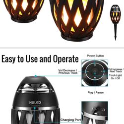 Bluetooth Speakers Tiki Stick..pair Of 2 New