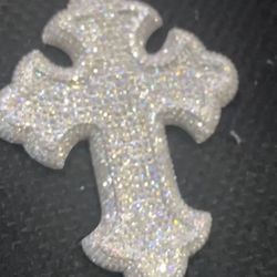 Moissanite Cross Pendant