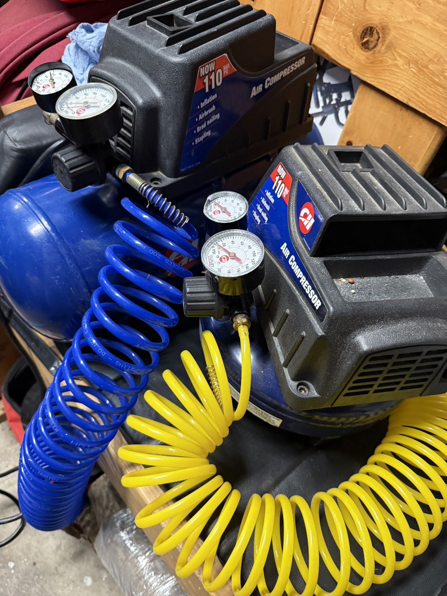 2 Campbell Hausfeld Air Compressors Selling As A Pair