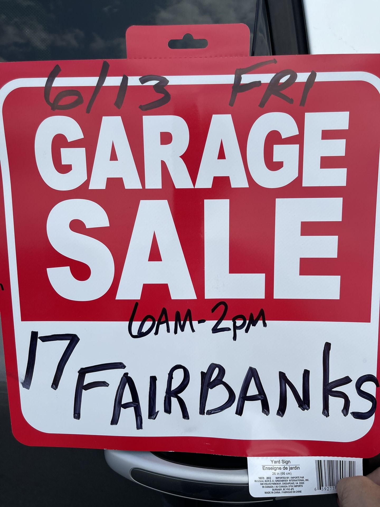 17 Fairbanks St. Huge Garage Sale On Friday, June 13 6 Am To 2 Pm