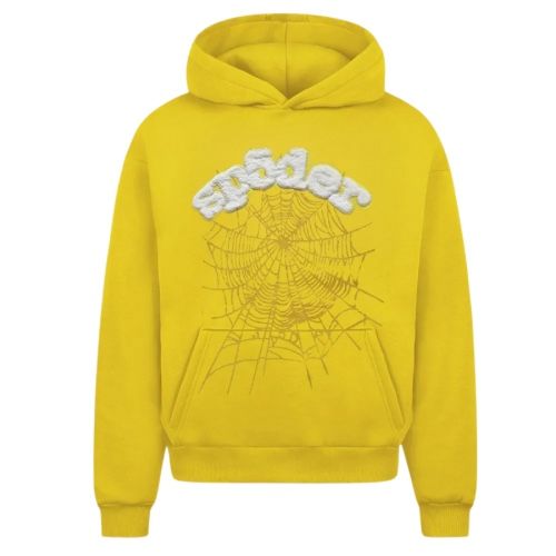Spider Hoodie Yellow Size L