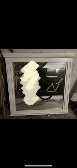 Large white Mirror