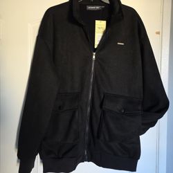 Men's Members Only Faux Suede Shearling Jacket XL Chamarra