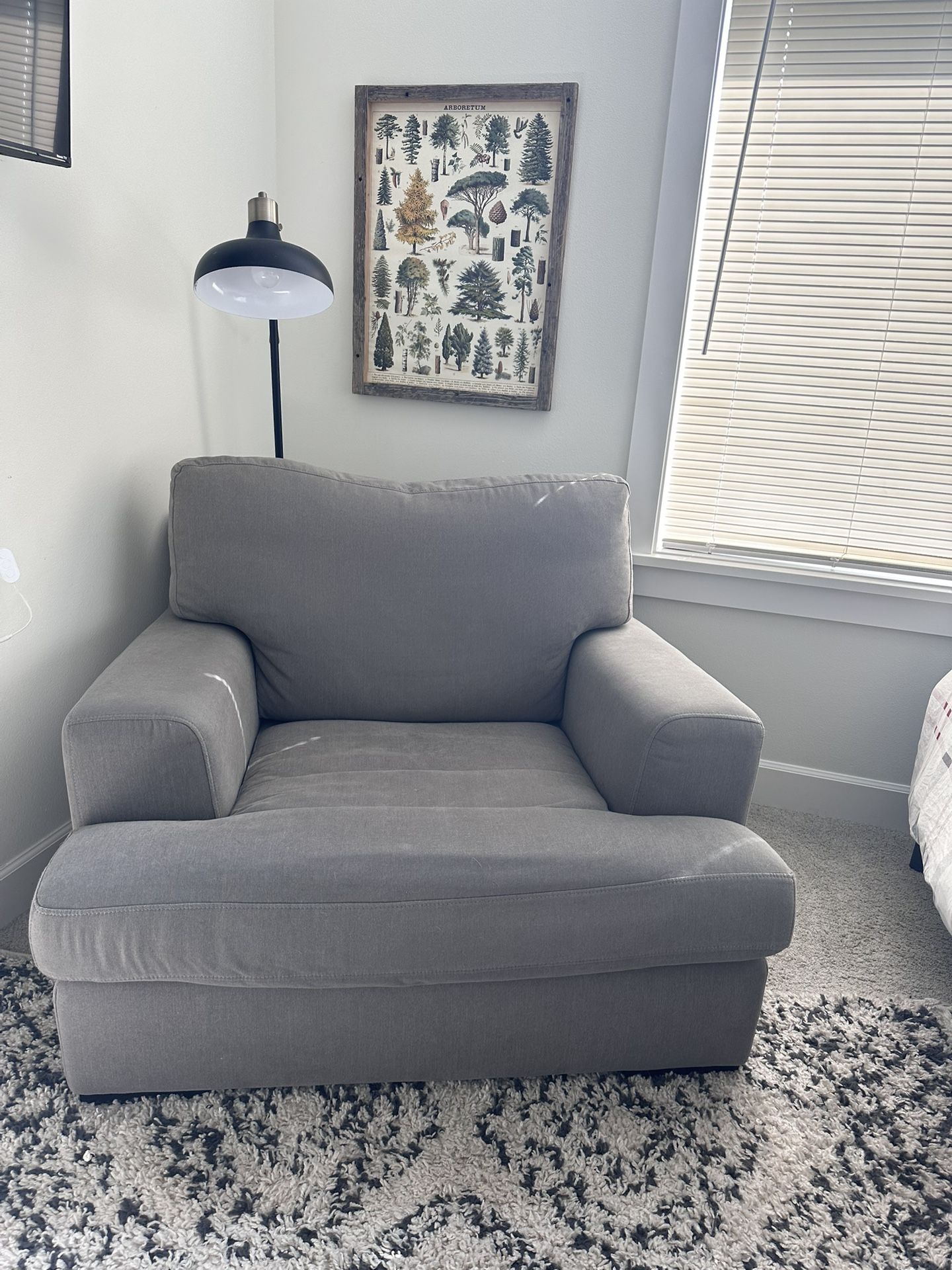 Gray Oversized Chair