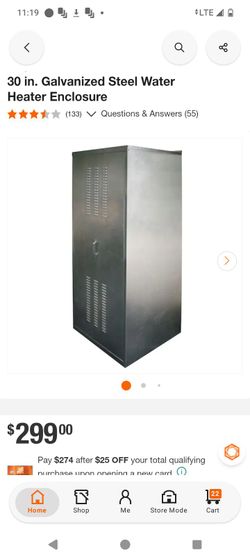 Water heater enclosure