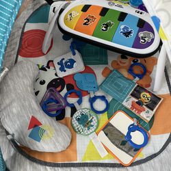 Baby Einstein 4-in-1 Kickin' Tunes Music and Language Play Gym and Piano Tummy Time Activity Mat. Original Price Is $43.29